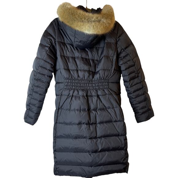 Michael Kors Black Puffer Coat - Detachable Faux Fur Hood- Women's Size XL - Picture 2 of 9